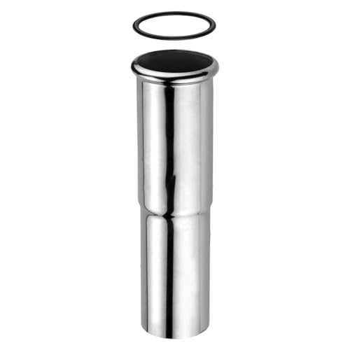 Schläfer | 439105 - Sifon-Verlängerungsspüle 1 1/4" in verchromtem Messing, Verstellbares Siphon-Abflussrohr, Universal, 130 mm x Ø 32 mm - DN32. Tauchrohr für Syphon von SCHLÄFER