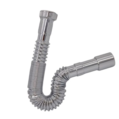 Schläfer 439309 | Universalsiphon für Waschbecken und Spüle G 1 1/4" mit Ablauf von Ø 32 bis 40 mm und ausziehbarem S-Ablaufrohr von 360-800 mm Schläfer 439309 | Universalsiphon für Waschbecken und Spüle G 1 1/4" mit Ablauf von Ø 32 bis 40 mm und ausziehbarem S-Ablaufrohr von 360-800 mm von Schläfer