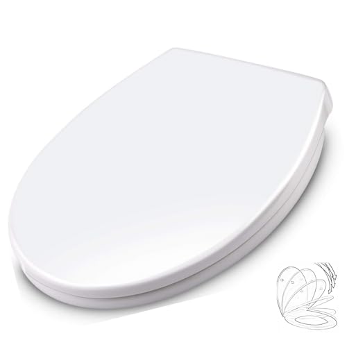Schläfer 4664101 | Firenze- Universal-Toilettendeckel mit Soft-Close, Quick-Release WC-Sitz Verstellbar, Wärmehärtend, Weiß, WC Deckel, Klobrille mit Absenkautomatik weiss, zur Reinigung abnehmbar Schläfer 4664101 | Firenze- Universal-Toilettendeckel mit Soft-Close, Quick-Release WC-Sitz Verstellbar, Wärmehärtend, Weiß, WC Deckel, Klobrille mit Absenkautomatik weiss, zur Reinigung abnehmbar von Schläfer