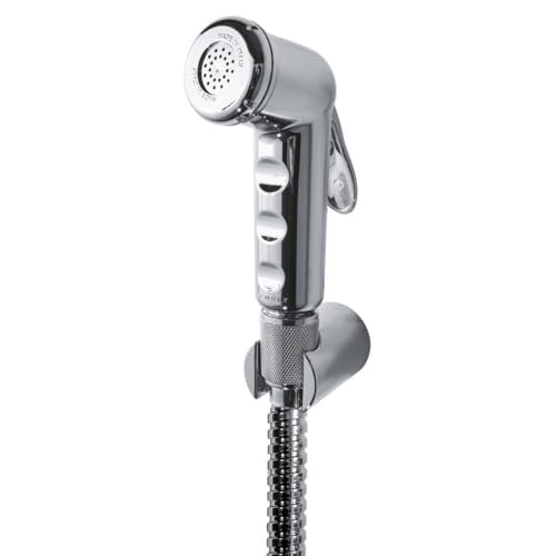 Schläfer 811210 | Universelle Bidet-Handbrause, Bidet-Handbrause und Absperrung aus ABS und hygienische Handbrause für Hydrobrush mit 120 cm flexiblem Schlauch und Wandhalterung. Chrom von Schläfer