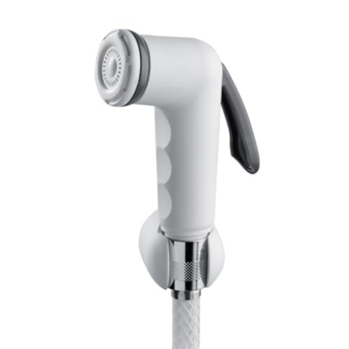 Schläfer 811710 | Set Bidet Handbrause Toilette - Abs- Bidet Sprayer Shattaf - Waschbecken - Handbrause WC - Spray Handbrause - Inkl Brauseschlauch 120 cm und Wandhalterung - Weiß von Schläfer
