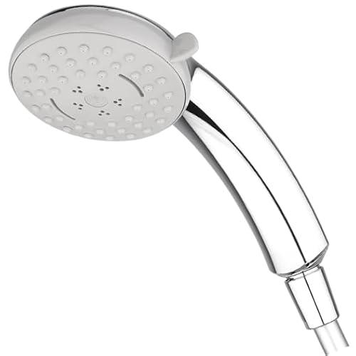 Schläfer | 8195000 Duschkopf Handbrause - Handbrause München, 3-strahligt, Antikalk -Duschbrause, Chrome, MADE IN GERMANY, Brausekopf Silber, Wassersparen, Regendusche und Massage Funktion von Schläfer