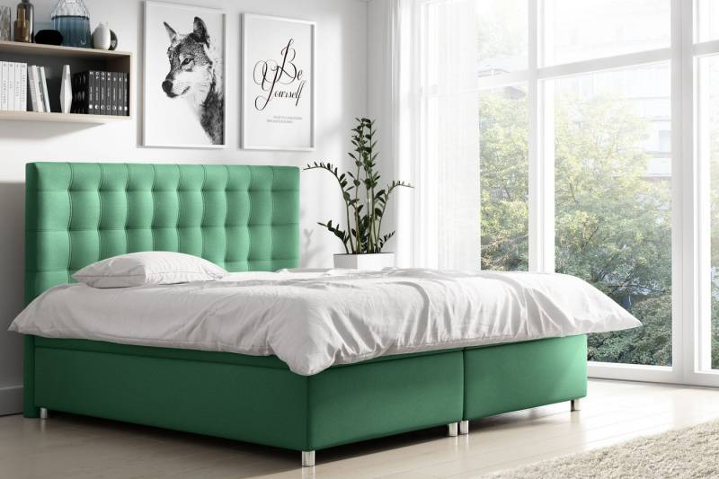 Schlaffabrik Boxspringbett BELLA (Endo 7707), inkl. Matratze, Topper, Stauraum von Schlaffabrik