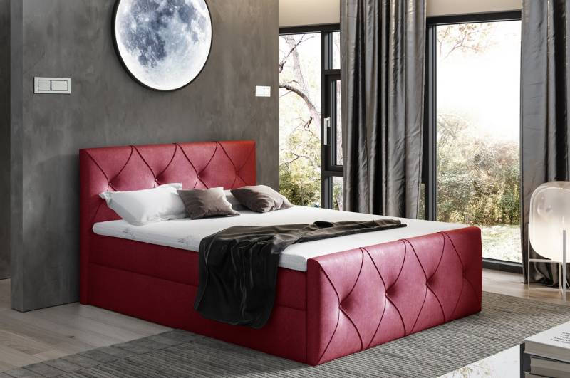 Schlaffabrik Boxspringbett CRYSTAL LUX (Monolith 59), inkl. Matratze, Topper, Stauraum von Schlaffabrik