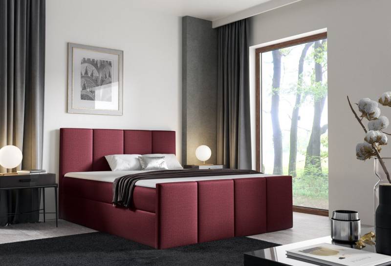 Schlaffabrik Boxspringbett LARS (Fancy 59), inkl. Matratze, Topper, Stauraum von Schlaffabrik