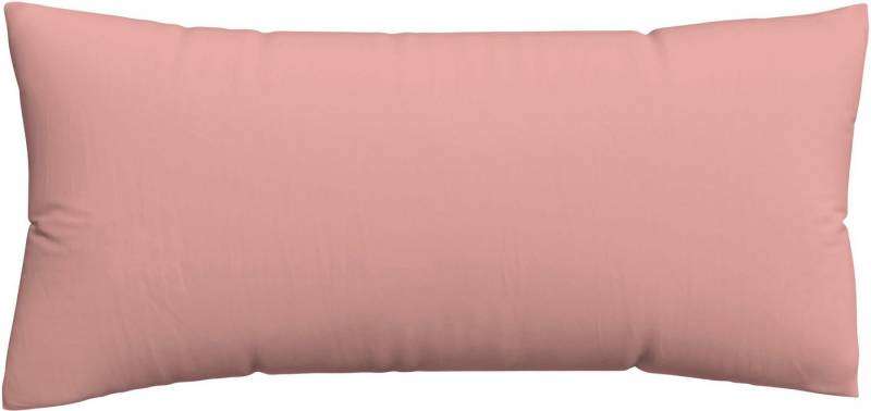 Schlafgut Kissenbezug Knitted Jersey aus Bio-Baumwolle mit Elasthan, bügelfrei, (1 Stück), besonders fein gestrickt, Kissenhülle mit farbigem Reißverschluss von Schlafgut