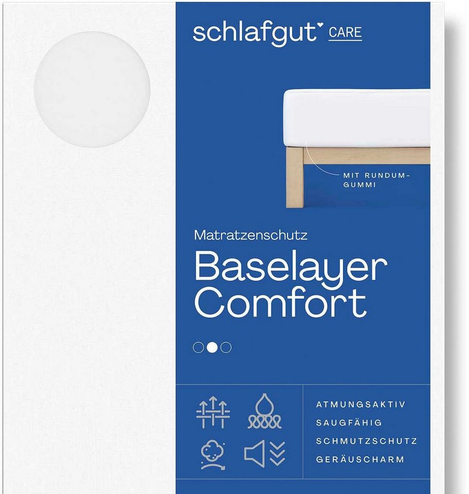 Matratzenauflage Baselayer Matratzenschutz Comfort Schlafgut, Wie ein Spannbettlaken von Schlafgut