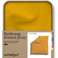 Schlafgut Bettbezug "Knitted Jersey uni, aus Bio-Baumwolle mit Elasthan, Reißverschluss", (1 St.) von Schlafgut