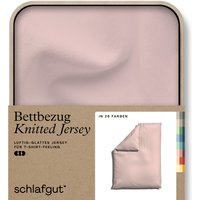 Schlafgut Bettbezug "Knitted Jersey uni, aus Bio-Baumwolle mit Elasthan, Reißverschluss", (1 St.) von Schlafgut