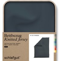 Schlafgut Bettbezug "Knitted Jersey uni, aus Bio-Baumwolle mit Elasthan, Reißverschluss", (1 St.) von Schlafgut