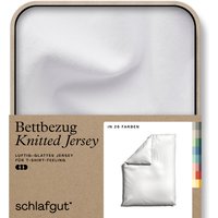 Schlafgut Bettbezug "Knitted Jersey uni, aus Bio-Baumwolle mit Elasthan, Reißverschluss", (1 St.) von Schlafgut