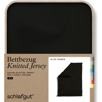 Schlafgut Bettbezug "Knitted Jersey uni, aus Bio-Baumwolle mit Elasthan, Reißverschluss", (1 St.), bügelfrei, Mix & Match Bettwäsche: passender Kissenbezug erhältlich von Schlafgut