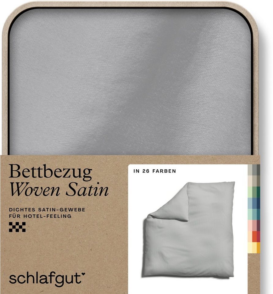 Schlafgut Bettbezug Woven Satin, (1 St), besonders dicht gewebt, Mix & Match: passender Kissenbezug erhältlich von Schlafgut