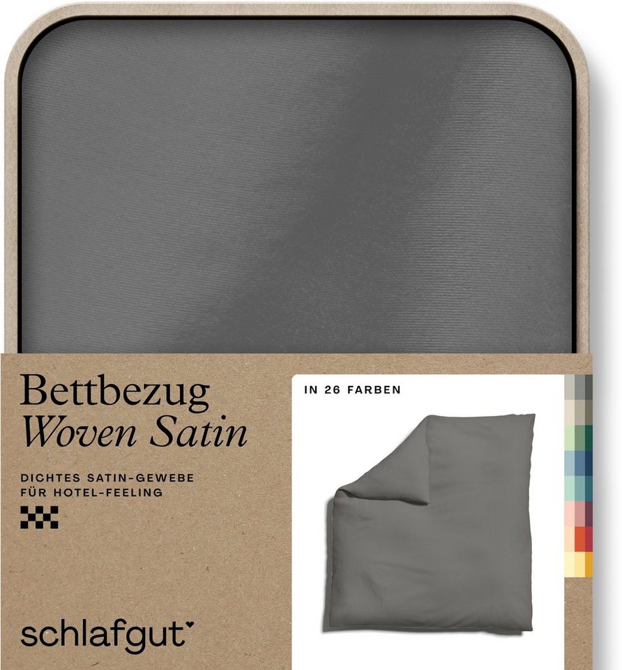 Schlafgut Bettbezug Woven Satin, (1 St), besonders dicht gewebt, Mix & Match: passender Kissenbezug erhältlich von Schlafgut