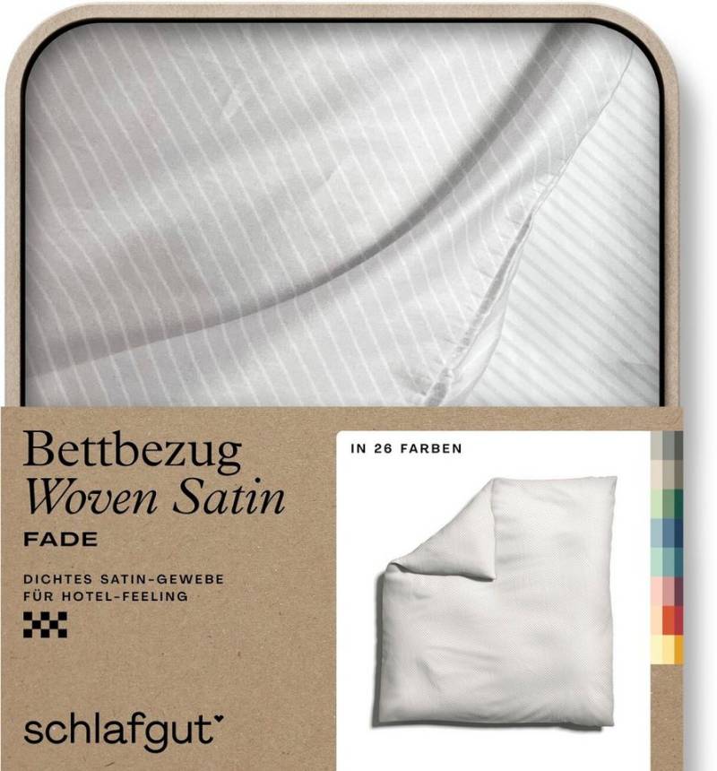 Schlafgut Bettbezug Woven Satin Fade mit feinen Streifen, (1 St), mit Farbverlauf, Mix & Match: passender Kissenbezug erhältlich von Schlafgut