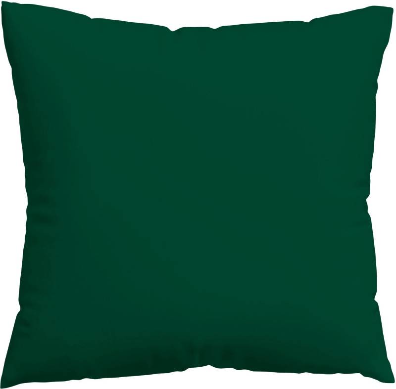 Schlafgut Kissenbezug Knitted Jersey aus Bio-Baumwolle mit Elasthan, bügelfrei, (1 Stück), besonders fein gestrickt, Kissenhülle mit farbigem Reißverschluss von Schlafgut