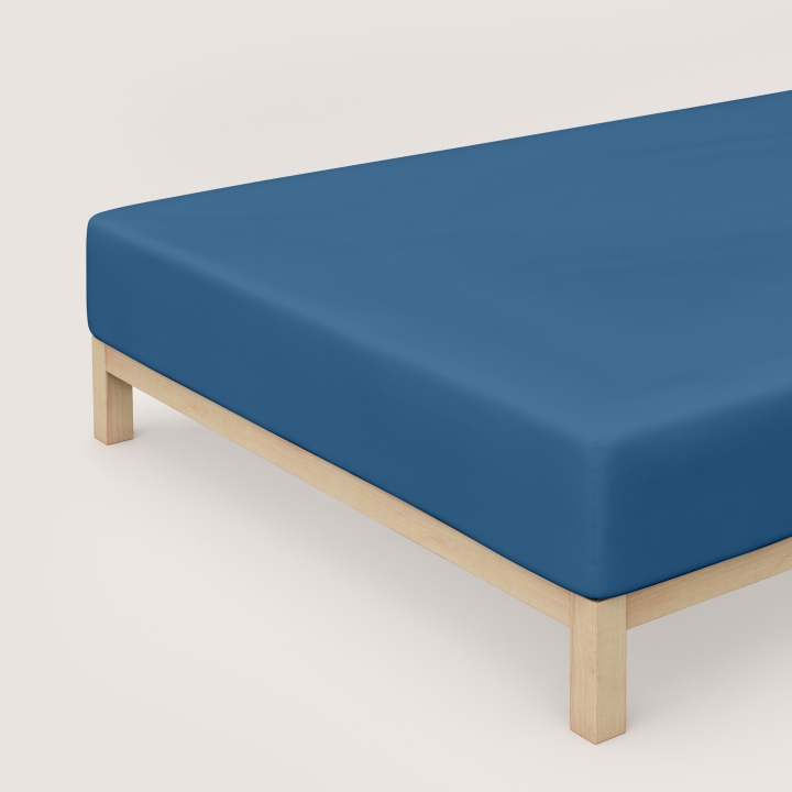 Schlafgut Pure Boxspring Spannbettlaken ca. 90x190-100x220cm in Farbe Blue Mid Schlafgut Pure Boxspring Spannbettlaken ca. 90x190-100x220cm in Farbe Blue Mid von Schlafgut