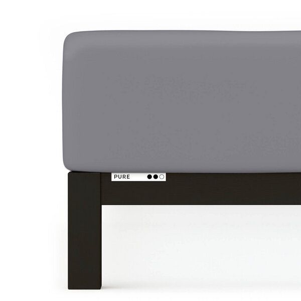 Schlafgut Boxspring Spannbettlaken Pure 95% Biobaumwolle, 5% Elasthan - Matratzenhöhe bis 40cm von Schlafgut
