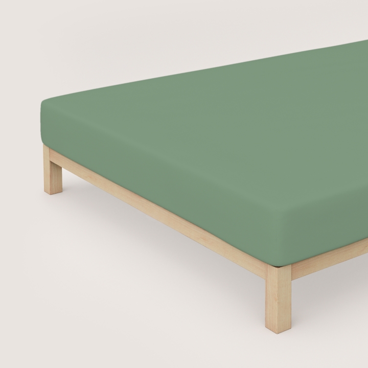 Schlafgut Pure Spannbettlaken ca. 90x190-100x220cm in Farbe Green Mid Schlafgut Pure Spannbettlaken ca. 90x190-100x220cm in Farbe Green Mid von Schlafgut