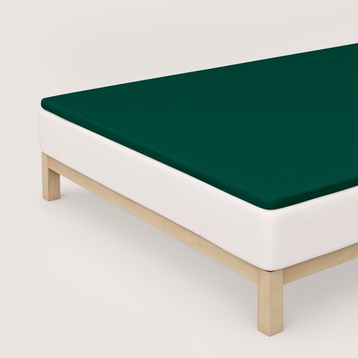 Schlafgut Pure Topper Spannbettlaken ca. 120x200-130x220cm in Farbe Green Deep Schlafgut Pure Topper Spannbettlaken ca. 120x200-130x220cm in Farbe Green Deep von Schlafgut