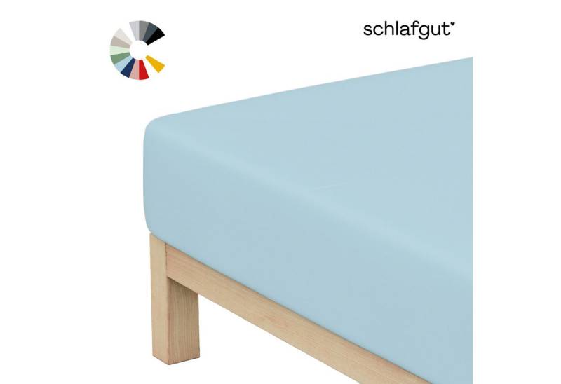 Schlafgut Spannbettlaken Basic Cotton Spannbettlaken, Jersey, Gummizug: rundum, (1 Stück), Preiseinstiegsmodell von Schlafgut