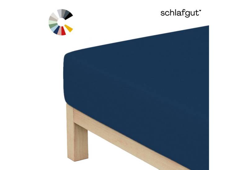 Schlafgut Spannbettlaken Basic Cotton Spannbettlaken, Jersey, Gummizug: rundum, (1 Stück), Preiseinstiegsmodell von Schlafgut