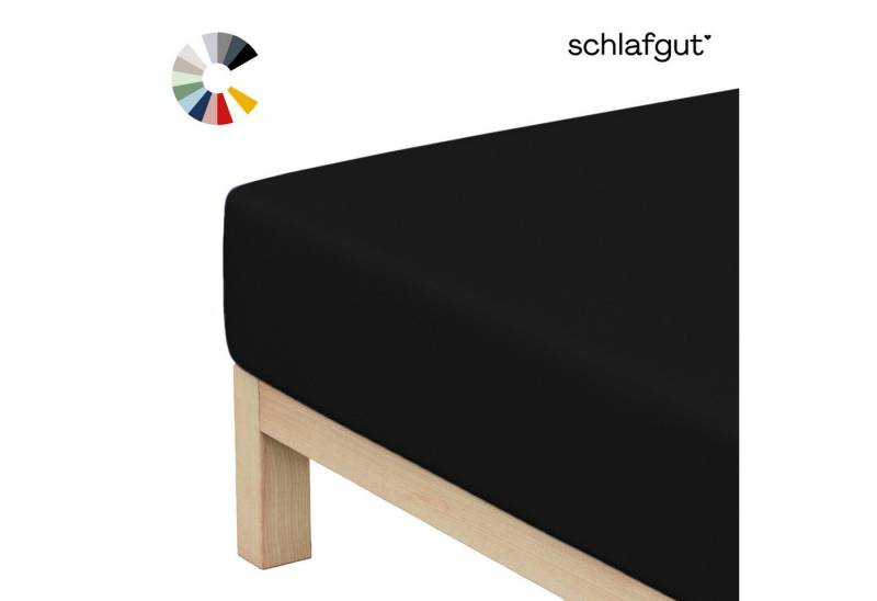 Schlafgut Spannbettlaken Basic Cotton Spannbettlaken, Jersey, Gummizug: rundum, (1 Stück), Preiseinstiegsmodell von Schlafgut