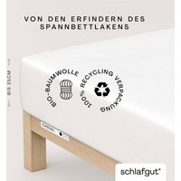 Schlafgut Spannbettlaken "CASUAL u.a. in Gr. 90x200, 140x200 oder 180x200 cm, 100% Bio-Baumwolle" von Schlafgut