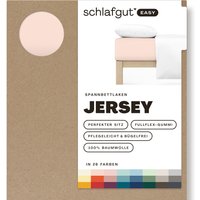 Schlafgut Spannbettlaken "EASY aus 100% Baumwolle, weich & saugfähig, Marken-Bettlaken", für Matratzen bis 22 cm Höhe, in 90x200, 140x200 oder 180x200 cm von Schlafgut