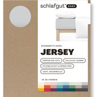 Schlafgut Spannbettlaken "EASY aus 100% Baumwolle, weich & saugfähig, Marken-Bettlaken" für Matratzen bis 22 cm Höhe, in 90x200, 140x200 oder 180x200 cm von Schlafgut