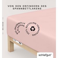 Schlafgut Spannbettlaken "PURE BOXSPRING in Gr. 90x200, 140x200 oder 180x200, für Boxspringbett", aus Bio-Baumwolle, für Matratzen bis 40 cm Höhe, Bettlaken von Schlafgut