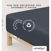 Schlafgut Spannbettlaken "PURE BOXSPRING in Gr. 90x200, 140x200 oder 180x200, für Boxspringbett", aus Bio-Baumwolle, für Matratzen bis 40 cm Höhe, Bettlaken von Schlafgut
