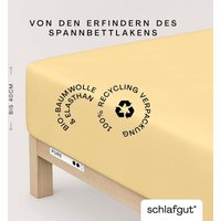 Schlafgut Spannbettlaken "PURE BOXSPRING in Gr. 90x200, 140x200 oder 180x200, für Boxspringbett" aus Bio-Baumwolle, für Matratzen bis 40 cm Höhe, Bettlaken Schlafgut Spannbettlaken "PURE BOXSPRING in Gr. 90x200, 140x200 oder 180x200, für Boxspringbett" aus Bio-Baumwolle, für Matratzen bis 40 cm Höhe, Bettlaken von Schlafgut