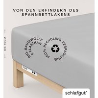 Schlafgut Spannbettlaken "PURE BOXSPRING in Gr. 90x200, 140x200 oder 180x200, für Boxspringbett" aus Bio-Baumwolle, für Matratzen bis 40 cm Höhe, Bettlaken Schlafgut Spannbettlaken "PURE BOXSPRING in Gr. 90x200, 140x200 oder 180x200, für Boxspringbett" aus Bio-Baumwolle, für Matratzen bis 40 cm Höhe, Bettlaken von Schlafgut