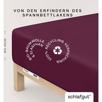 Schlafgut Spannbettlaken "PURE BOXSPRING in Gr. 90x200, 140x200 oder 180x200, für Boxspringbett" aus Bio-Baumwolle, für Matratzen bis 40 cm Höhe, Bettlaken Schlafgut Spannbettlaken "PURE BOXSPRING in Gr. 90x200, 140x200 oder 180x200, für Boxspringbett" aus Bio-Baumwolle, für Matratzen bis 40 cm Höhe, Bettlaken von Schlafgut