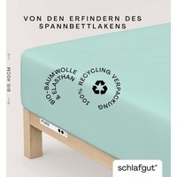 Schlafgut Spannbettlaken "PURE BOXSPRING in Gr. 90x200, 140x200 oder 180x200, für Boxspringbett" aus Bio-Baumwolle, für Matratzen bis 40 cm Höhe, Bettlaken Schlafgut Spannbettlaken "PURE BOXSPRING in Gr. 90x200, 140x200 oder 180x200, für Boxspringbett" aus Bio-Baumwolle, für Matratzen bis 40 cm Höhe, Bettlaken von Schlafgut