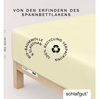 Schlafgut Spannbettlaken "PURE BOXSPRING in Gr. 90x200, 140x200 oder 180x200, für Boxspringbett" aus Bio-Baumwolle, für Matratzen bis 40 cm Höhe, Bettlaken Schlafgut Spannbettlaken "PURE BOXSPRING in Gr. 90x200, 140x200 oder 180x200, für Boxspringbett" aus Bio-Baumwolle, für Matratzen bis 40 cm Höhe, Bettlaken von Schlafgut