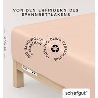 Schlafgut Spannbettlaken "PURE BOXSPRING in Gr. 90x200, 140x200 oder 180x200, für Boxspringbett" aus Bio-Baumwolle, für Matratzen bis 40 cm Höhe, Bettlaken Schlafgut Spannbettlaken "PURE BOXSPRING in Gr. 90x200, 140x200 oder 180x200, für Boxspringbett" aus Bio-Baumwolle, für Matratzen bis 40 cm Höhe, Bettlaken von Schlafgut