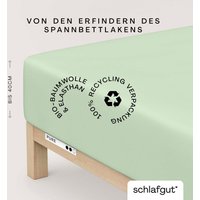 Schlafgut Spannbettlaken "PURE BOXSPRING in Gr. 90x200, 140x200 oder 180x200, für Boxspringbett" aus Bio-Baumwolle, für Matratzen bis 40 cm Höhe, Bettlaken Schlafgut Spannbettlaken "PURE BOXSPRING in Gr. 90x200, 140x200 oder 180x200, für Boxspringbett" aus Bio-Baumwolle, für Matratzen bis 40 cm Höhe, Bettlaken von Schlafgut