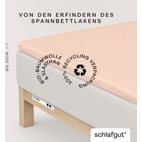 Schlafgut Spannbettlaken "PURE TOPPER in Gr. 90x200, 140x200 oder 180x200 cm, Laken für Topper" aus 100% Bio-Baumwolle, für Matratzen bis 10 cm Höhe, Bettlaken Schlafgut Spannbettlaken "PURE TOPPER in Gr. 90x200, 140x200 oder 180x200 cm, Laken für Topper" aus 100% Bio-Baumwolle, für Matratzen bis 10 cm Höhe, Bettlaken von Schlafgut