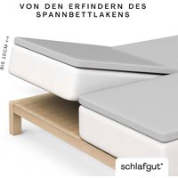 Schlafgut Spannbettlaken "Pure Split-Topper" MADE IN GREEN by OEKO-TEX Schlafgut Spannbettlaken "Pure Split-Topper" MADE IN GREEN by OEKO-TEX von Schlafgut