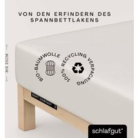 Schlafgut Spannbettlaken "Soft Contact" 100% Bio Baumwolle von Schlafgut