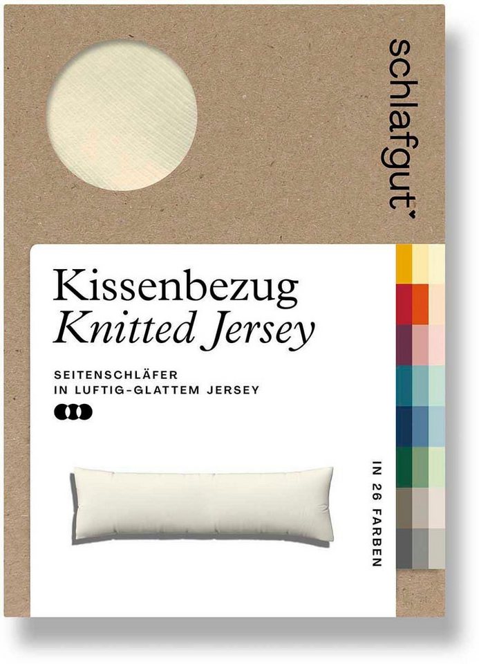 Schlafgut Seitenschläferkissenbezug Pure Seitenschläferkissen, (1 Stück), aus Bio-Baumwolle von Schlafgut