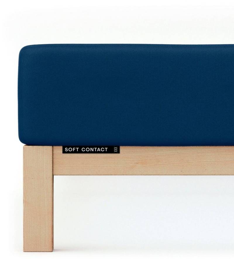 Schlafgut Spannbettlaken Soft Contact, Feinbiber, Gummizug: rundum, (1 Stück), 100% Bio Baumwolle von Schlafgut