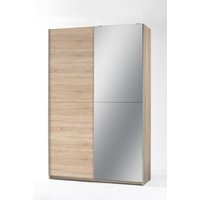 Schlafkontor Fast Kleiderschrank + Spiegel Holzwerkstoff Dekorfolie 2 Türen 125x195x38 cm von Schlafkontor