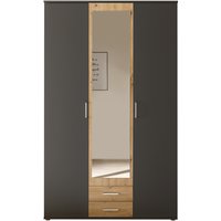 Schlafkontor Hanau Kleiderschrank + Spiegel Holzwerkstoff Melamin 3 Türen 120x196x54 cm von Schlafkontor