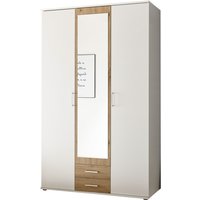 Schlafkontor Hanau Kleiderschrank + Spiegel Holzwerkstoff Melamin 3 Türen 120x196x54 cm von Schlafkontor