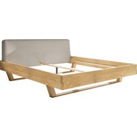 Schlafkontor Tisa Bett Fichte Massivholz Kopfteil gepolstert 180x200 cm von Schlafkontor