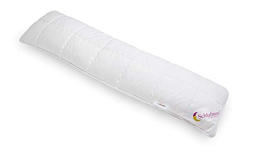 Schlafmond Cosimo Seitenschläferkissen 40 x 140 cm - Kissen Seitenschläfer, Stillkissen & Schwangerschaftskissen - Aloe Vera Baumwolle Bezug & Reißverschluss – Waschbar bis 60 Grad - Made in Germany von Schlafmond