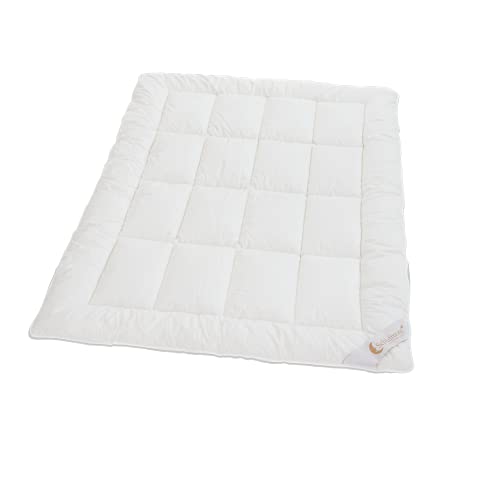 Schlafmond Märchenweich Aloe Vera Ganzjahres Bettdecke 200x200 cm - Wärmeregulierende Allergiker Decke 200x200 - Steppdecke aus Baumwolle - Made in Germany von Schlafmond